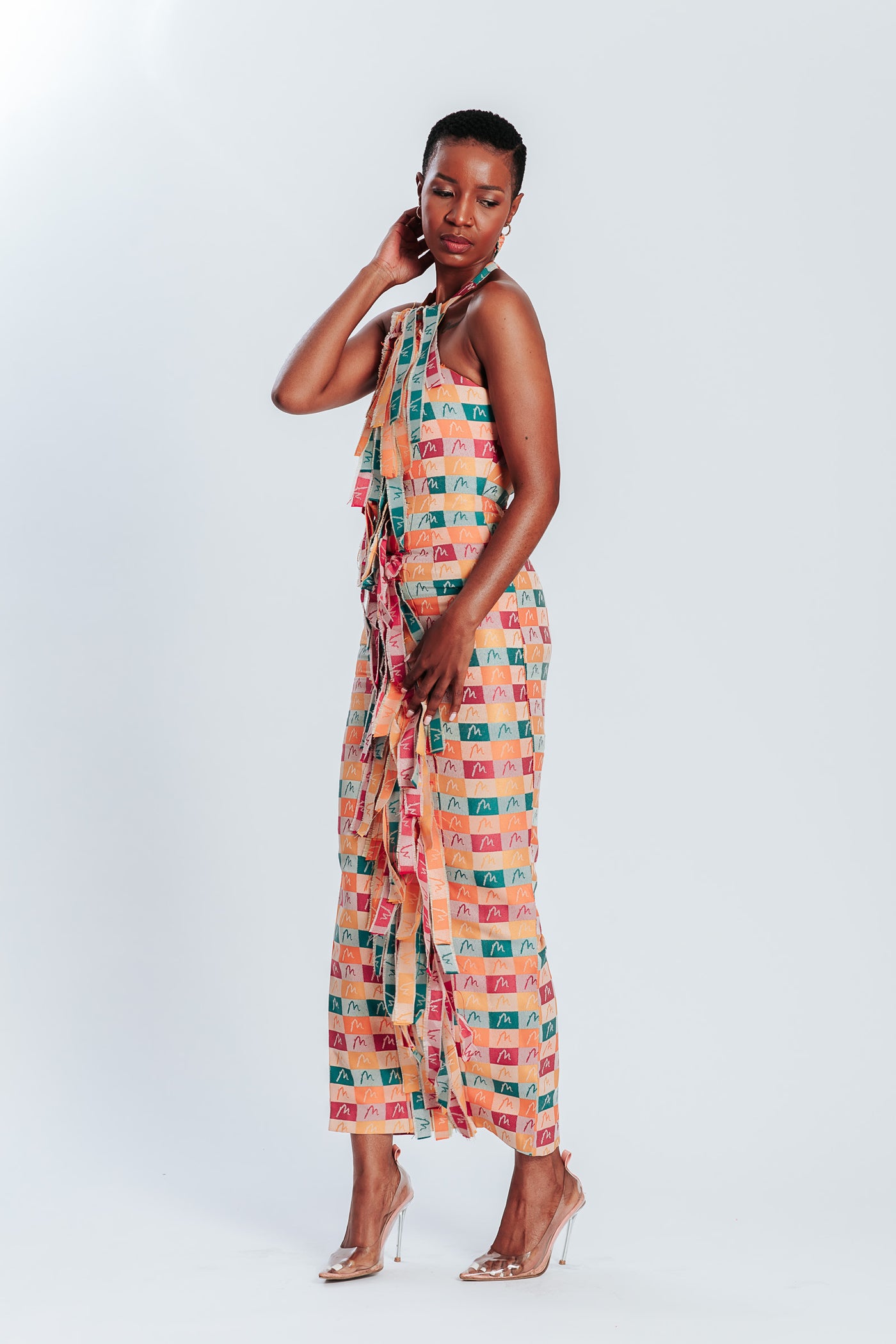 Malondie Summer Block Pencil Dress