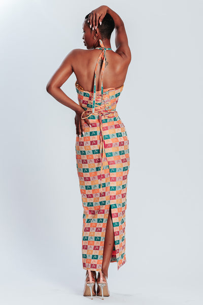 Malondie Summer Block Pencil Dress