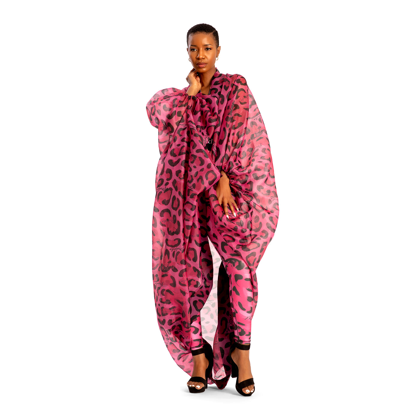 Pink Safari Hoop Kimono