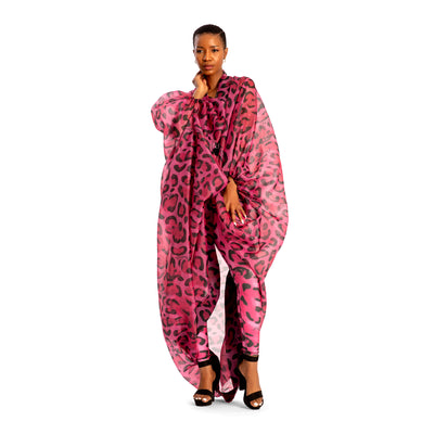 Pink Safari Hoop Kimono