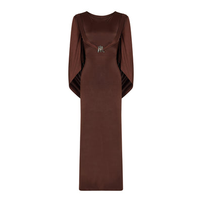 Malondie Choco-Cape Dress