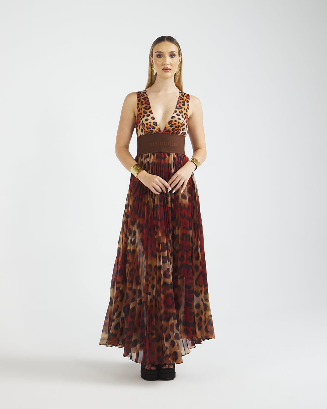 Malondie Leopard Print Dress