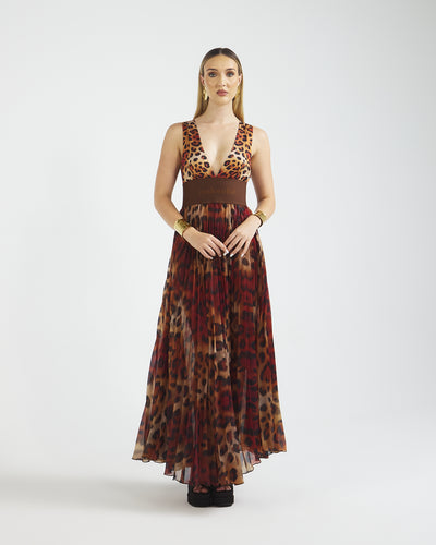 Malondie Leopard Print Dress