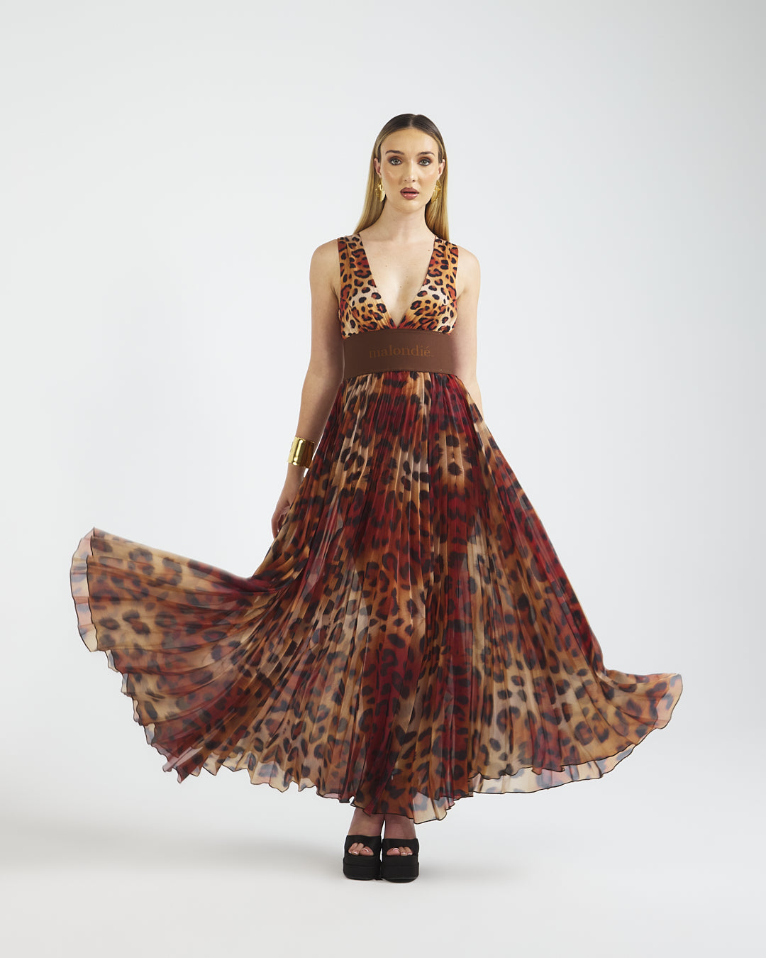 Malondie Leopard Print Dress