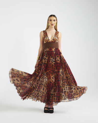 Malondie Leopard Print Dress