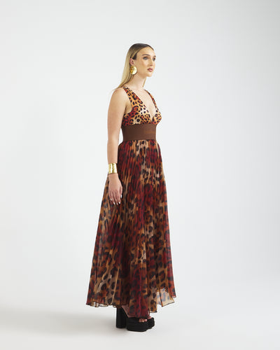 Malondie Leopard Print Dress