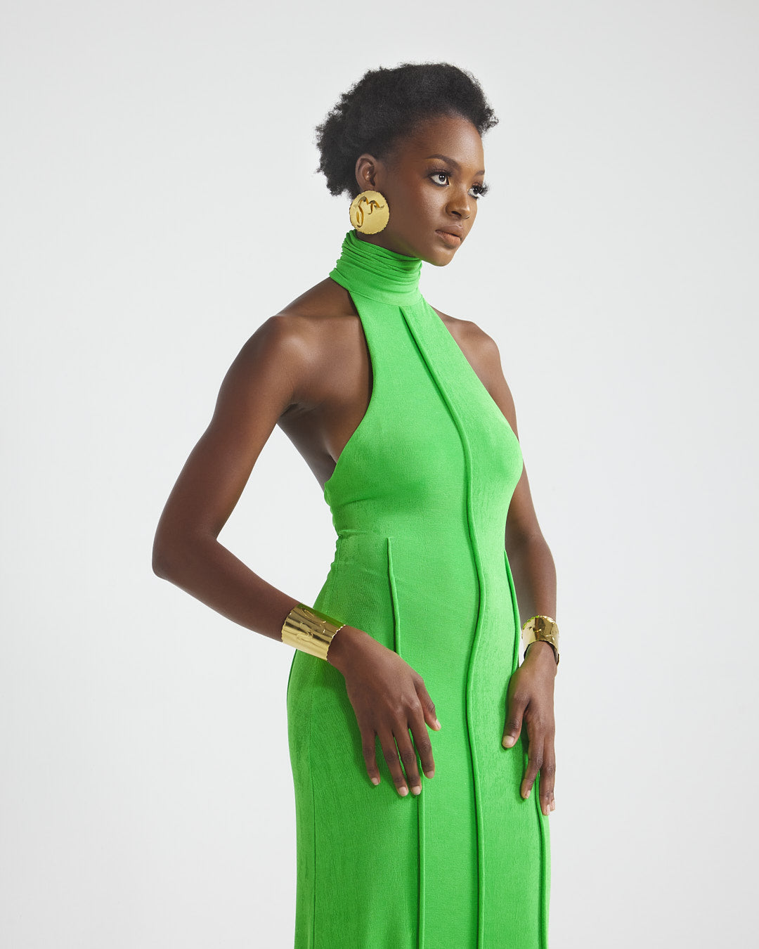 slim fit dress slacks Misha Graciela Slinky Jersey Midi Dress main image 1