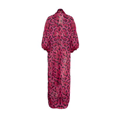 Pink Safari Hoop Kimono