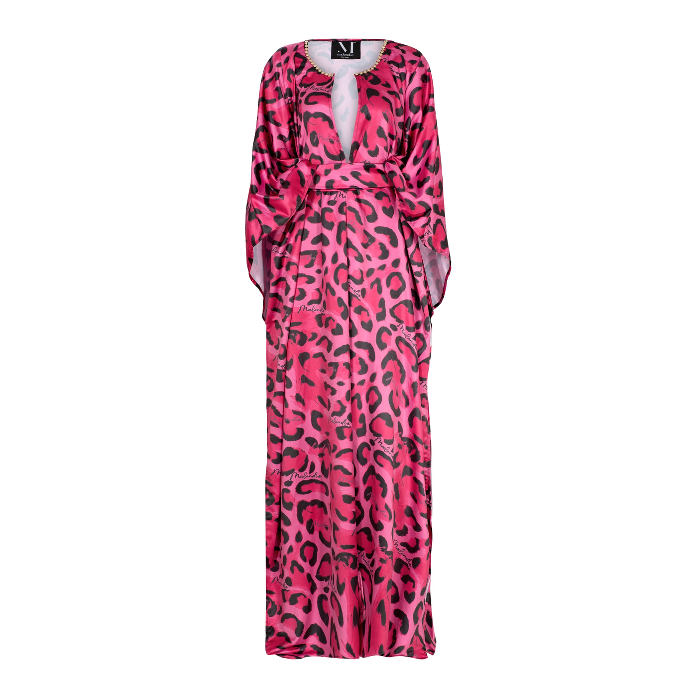 Pink Safari Satin Kimono