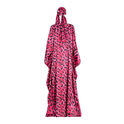 Pink Safari Satin Kimono