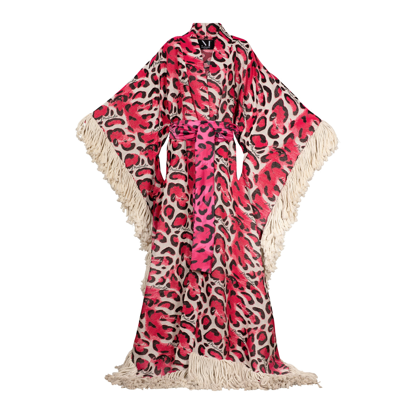Pink Safari Woven Kimono