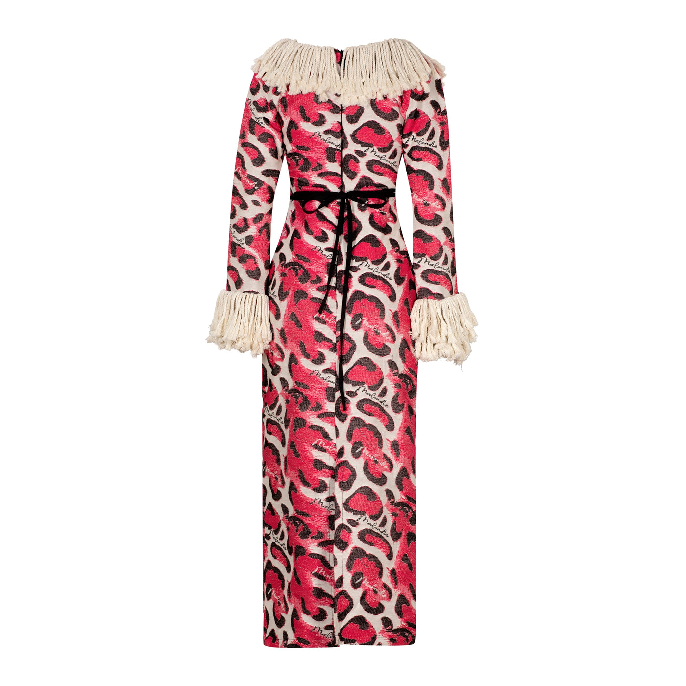 Pink Safari Woven Maxi Dress