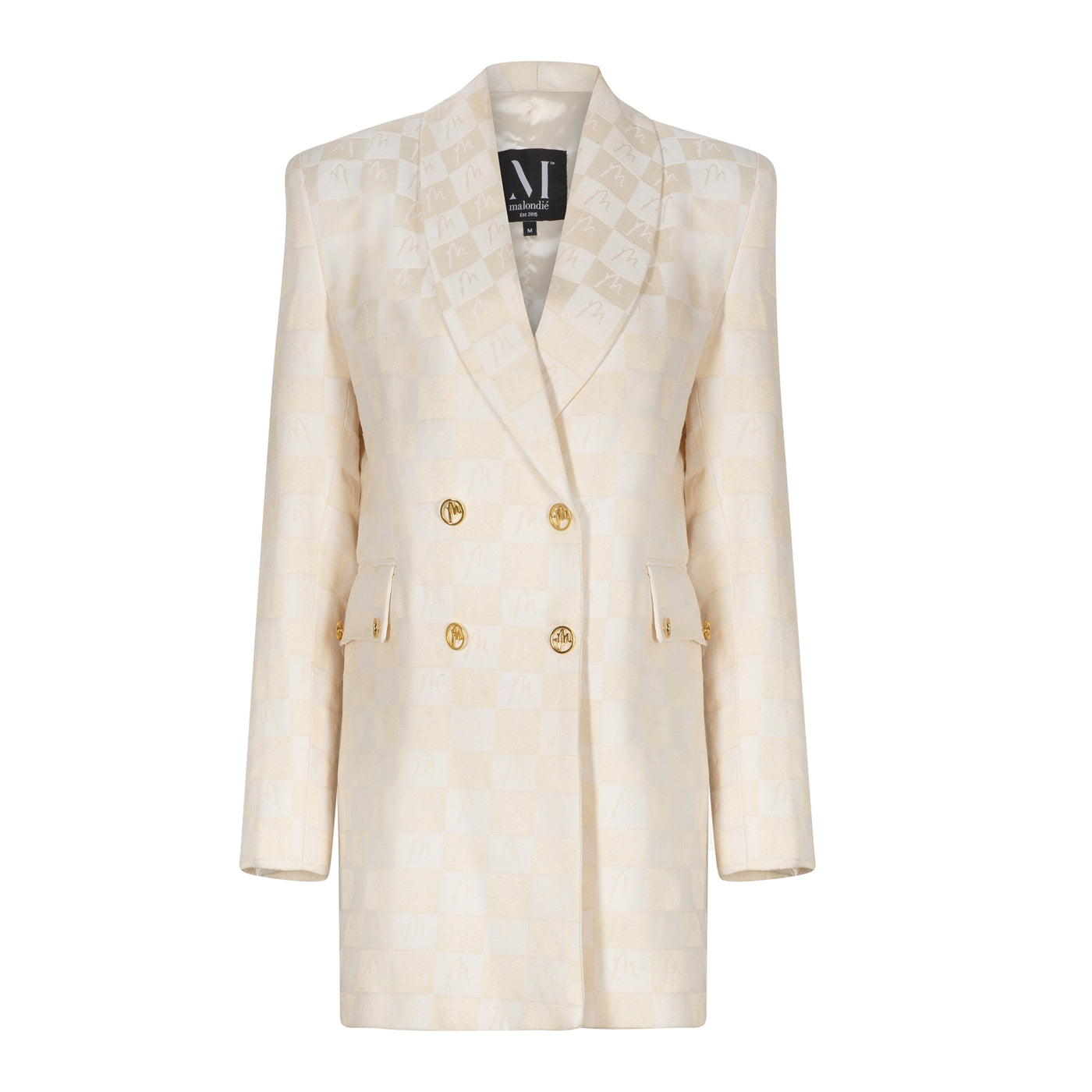 Malondie Pearl Woven Blazer