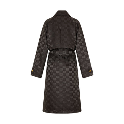 Malondie Jacquard Woven Long Coat
