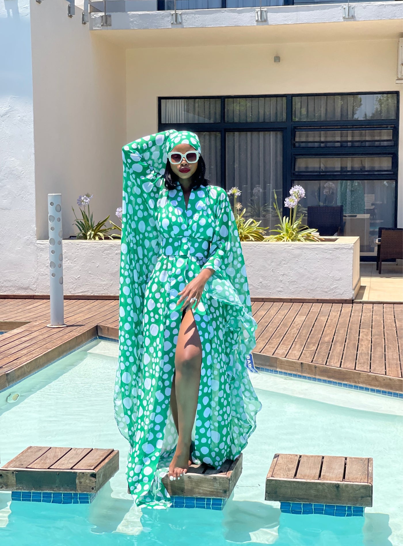 Green Poolside Wear